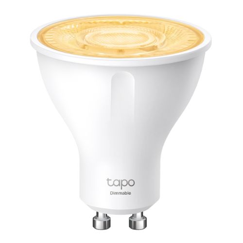 TP-LINK (TAPO L610) Smart Wi-Fi Spotlight, Single Unit, Dimmable, Schedule & Timer, App/Voice Control, GU10 Lamp Base-0