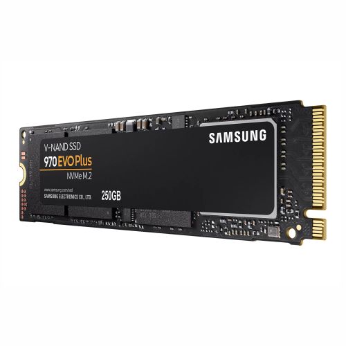 Samsung 250GB 970 EVO PLUS M.2 NVMe SSD, M.2 2280, PCIe, V-NAND, R/W 3500/2300 MB/s, 250K/550K IOPS-0