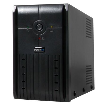 Powercool 850VA Smart UPS, 510W, LCD Display, 2x UK Plug, 2x RJ45, USB-0