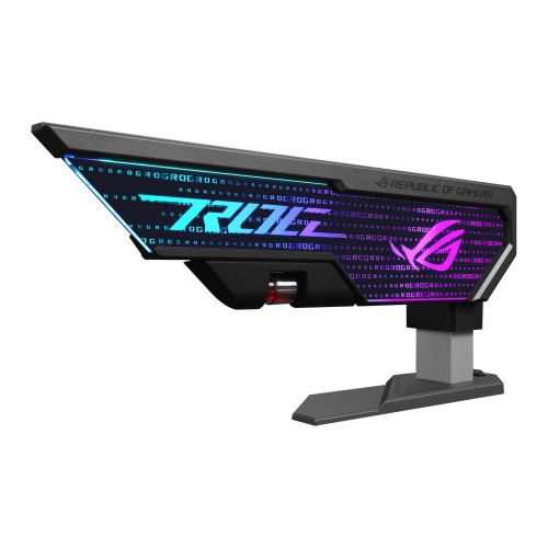 Asus ROG Herculx Graphics Card Holder, 3D ARGB Lightning, Stand Design, Supports Height of 72-128mm, Magnetic Spirit Level-0