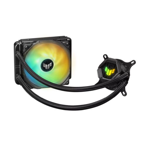 Asus TUF Gaming LC120 ARGB Liquid CPU Cooler, 120mm Radiator, ARGB Pump Head, 1 x ARGB PWM Fan-0