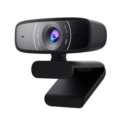 Asus Webcam C3 USB FHD Webcam with Beamforming Mic, 1080p, 30fps, 90° Tilt, 360° Rotation-0