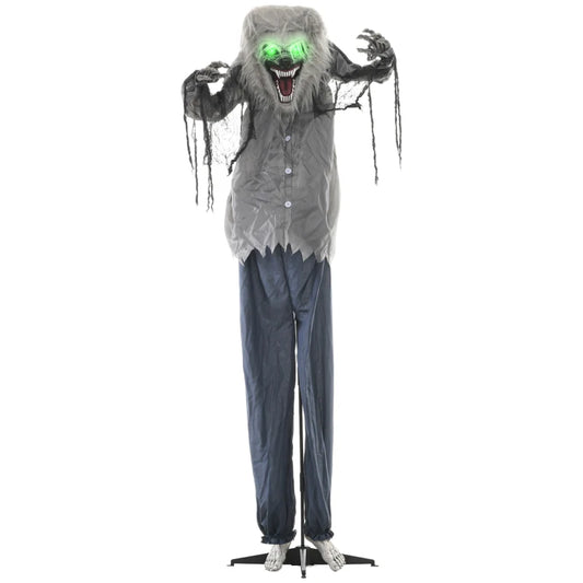 HOMCOM 210cm 83&quot; Skeleton Werewolf Outdoor Halloween Decoration