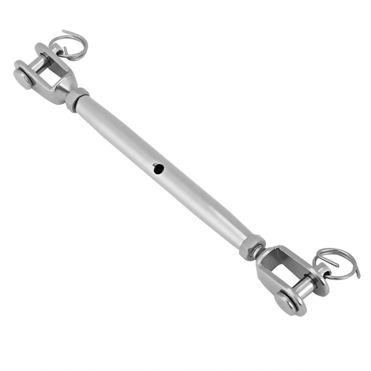 Stainless Steel Rigging Screw Closed Body Jaw Turnbuckle For Boat Yacht(M8)