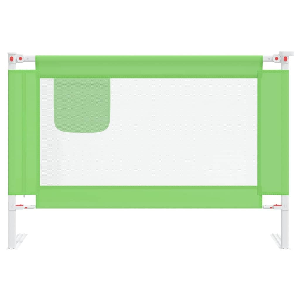 vidaXL Toddler Safety Bed Rail Green 100x25 cm Fabric