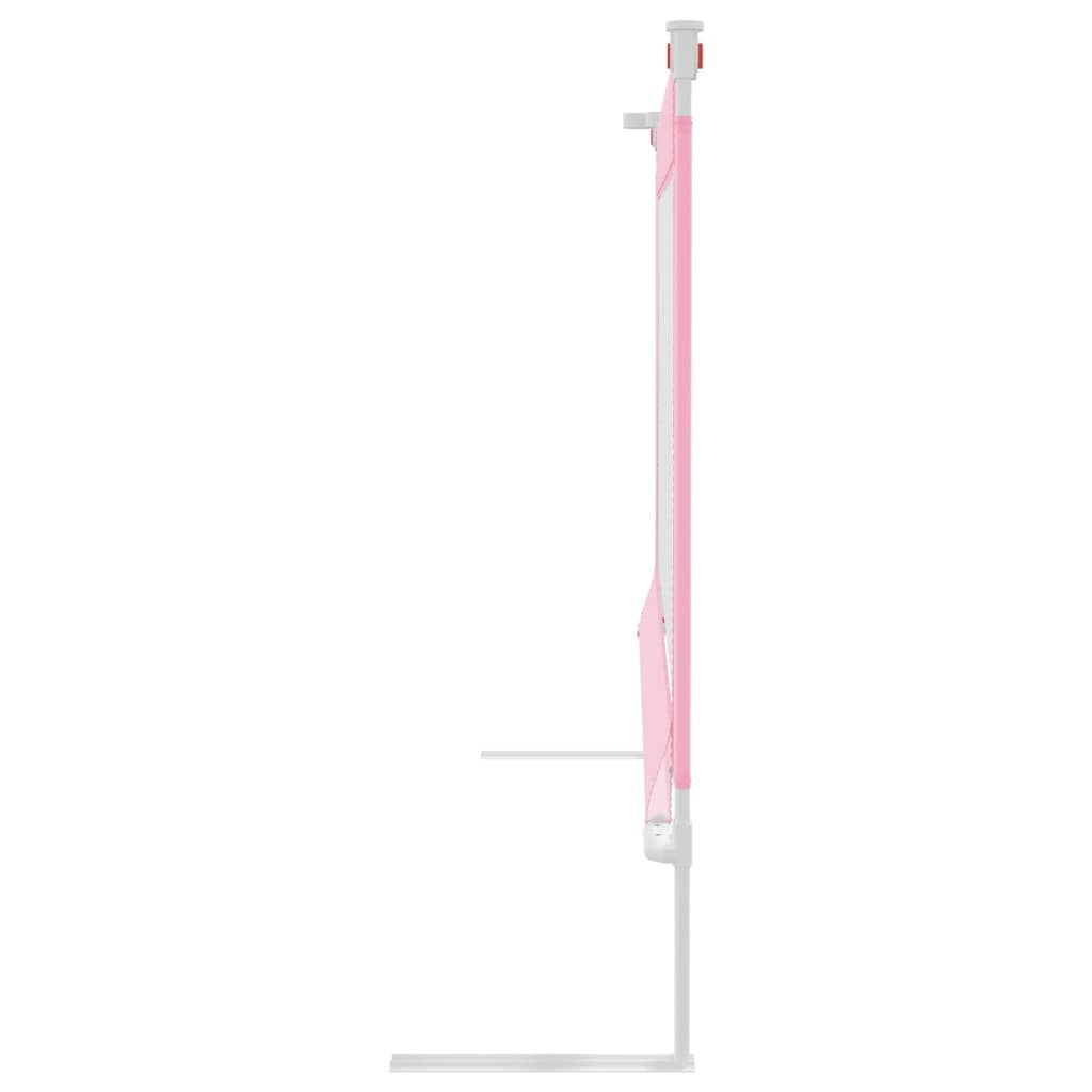 vidaXL Toddler Safety Bed Rail Pink 140x25 cm Fabric