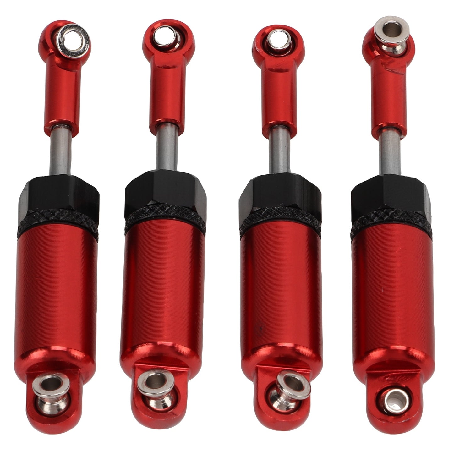 4pcs/set Metal Adjustable Shock Absorber for MN 1/16 Remote Control Car Model Upgrade PartsRed