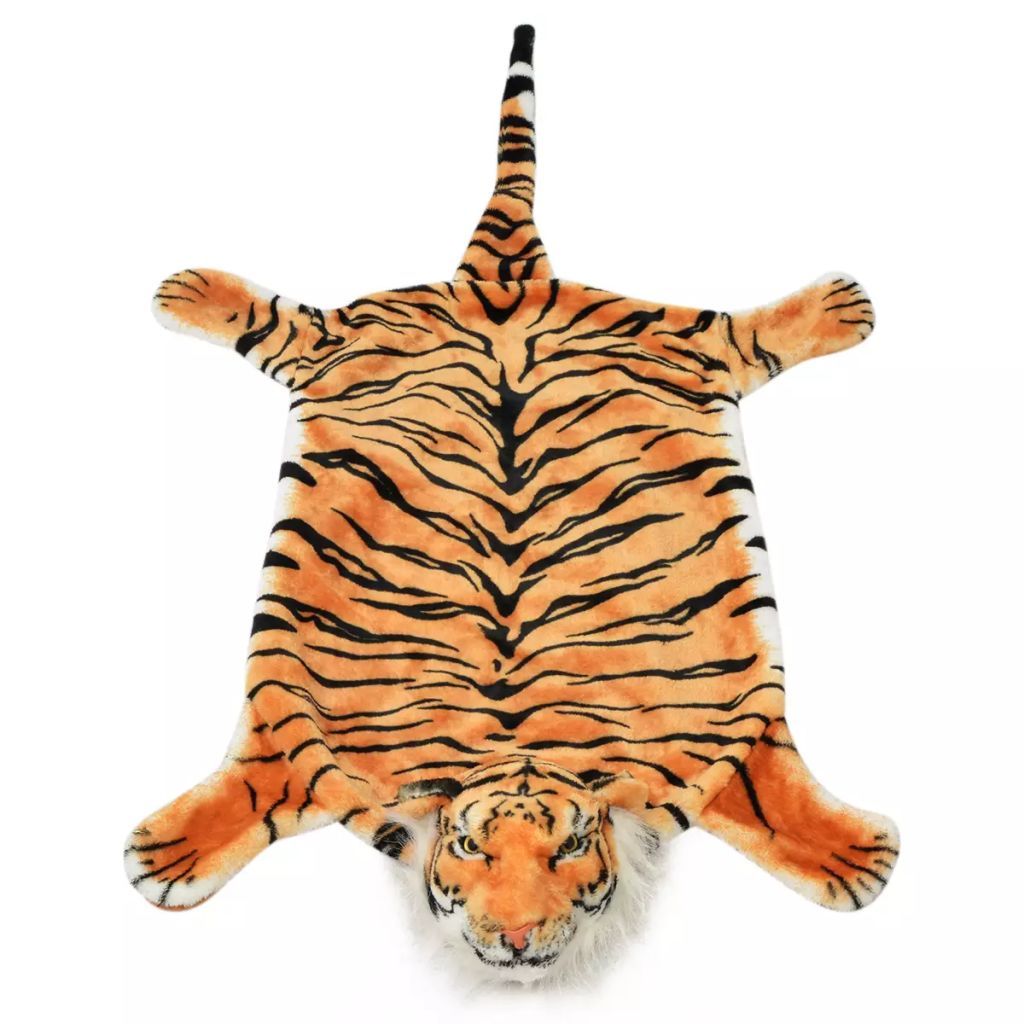 vidaXL Tiger Carpet Plush 144 cm Brown