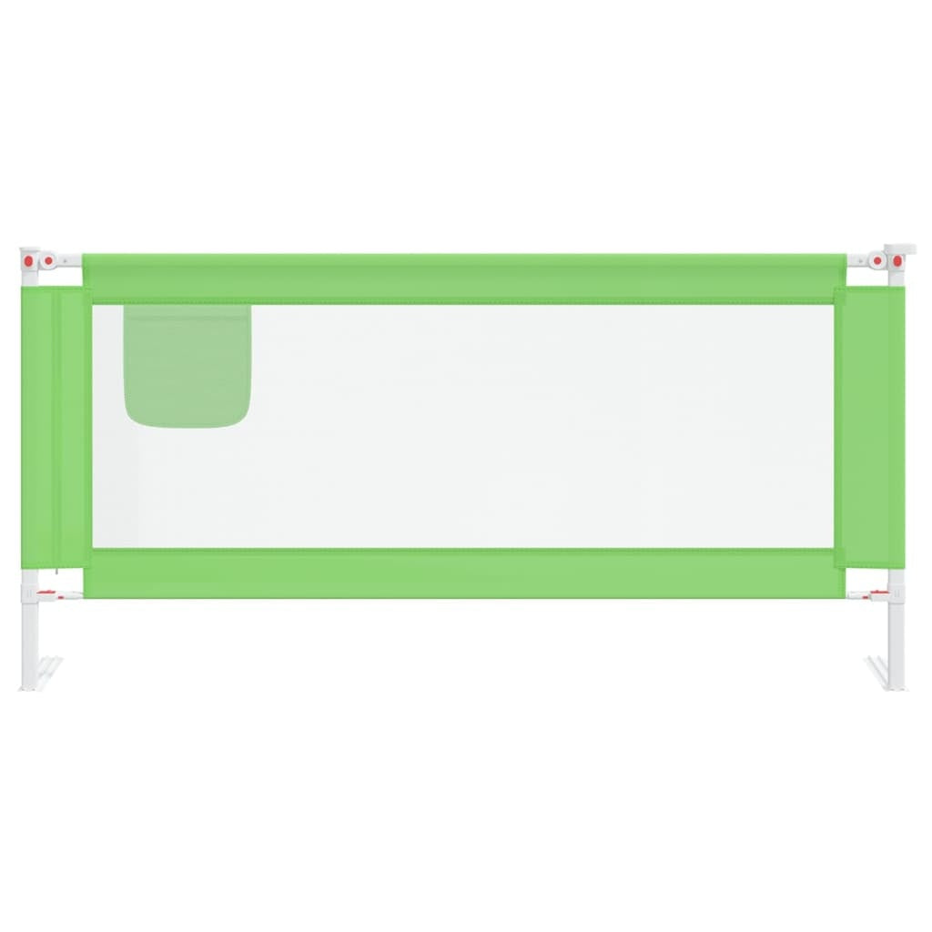 vidaXL Toddler Safety Bed Rail Green 190x25 cm Fabric