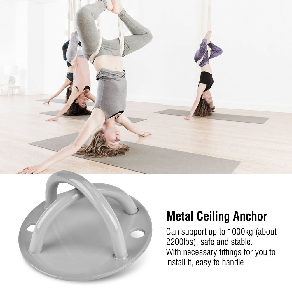 Anti Gravity Aerial Yoga Flying Hammock Sling Metal Ceiling Anchor Plate Mount with Fittings