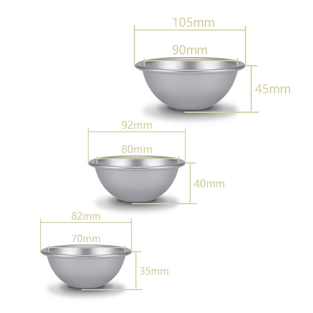 9cm Semicircle Mold Aluminum Hemisphere Chiffon Cake Pan Bikini Cake Dessert Pudding Baking Mou