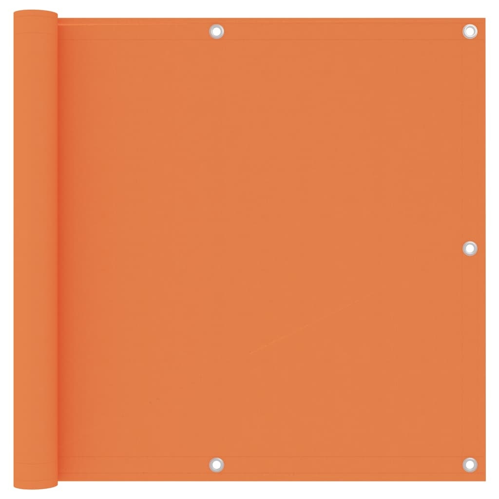 vidaXL Balcony Screen Orange 90x500 cm Oxford Fabric