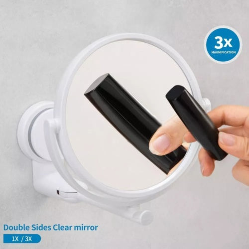 Extending Makeup Bedroom Bathroom Shaving Double Side Mirror Wall Mounted