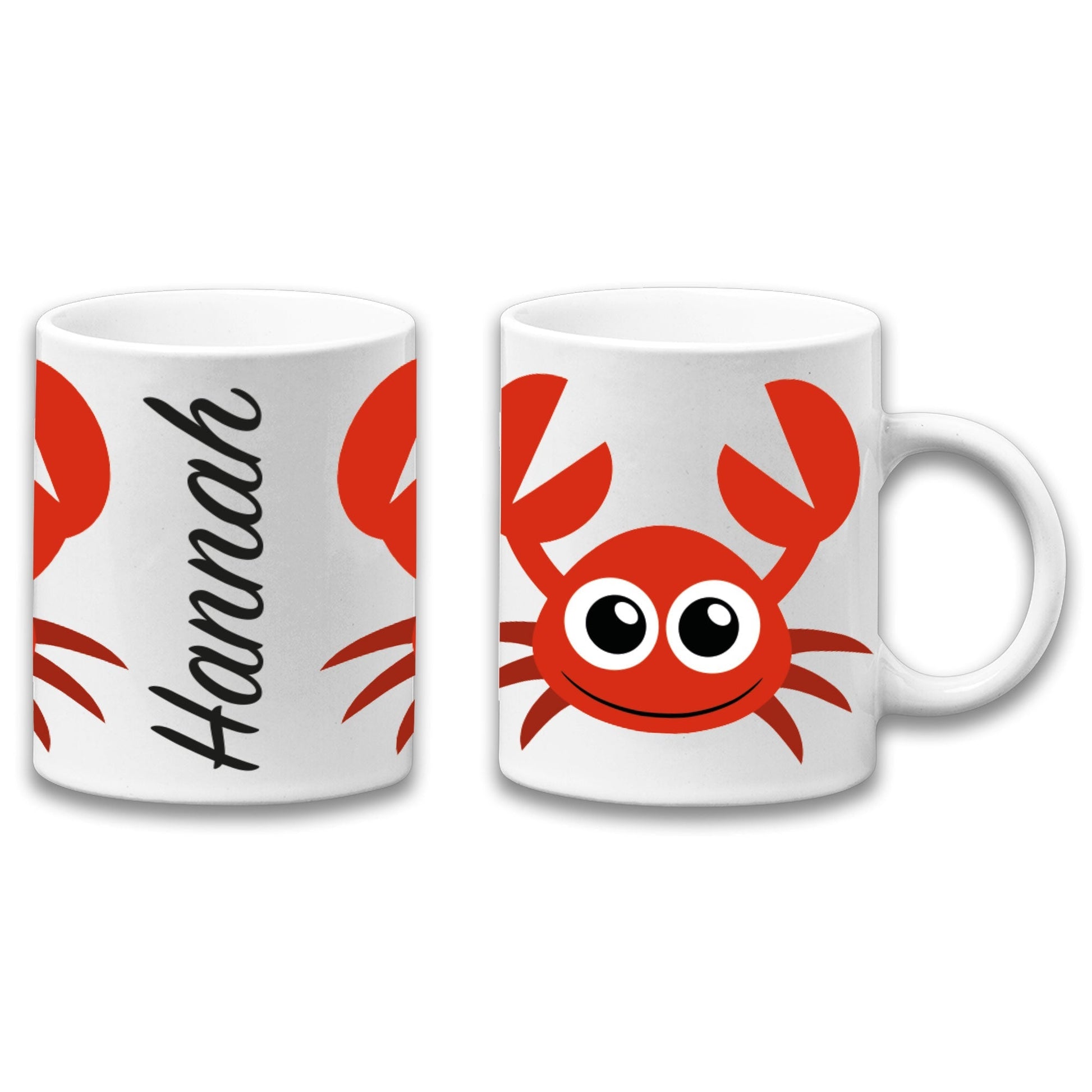 Adorable Crab Sea Animal Personalised Your Name Gift Mug-0