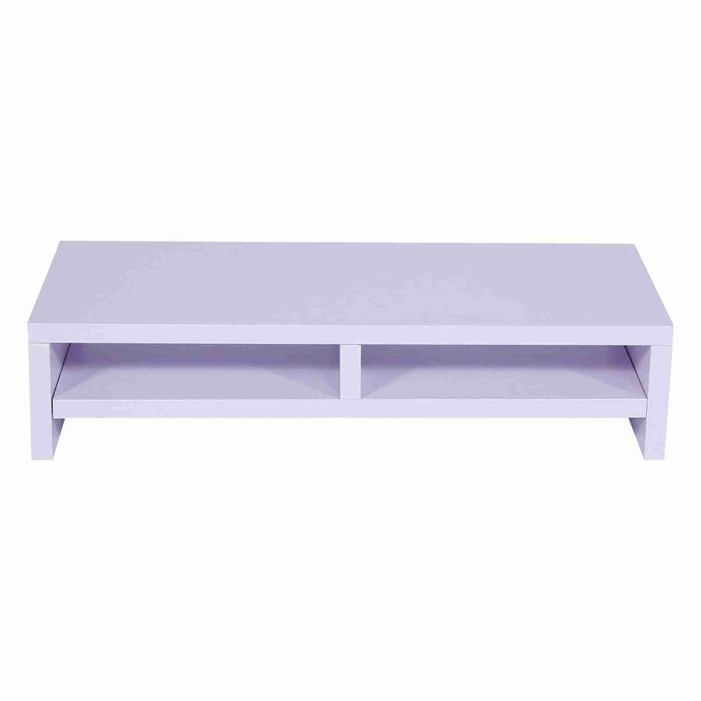 Desktop Monitor Stand LCD TV Laptop Rack Computer Screen Riser Shelf Office Desk Purplish White