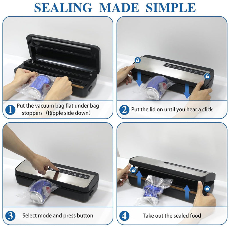 Electric Food Vacuum Sealer Automatic Dry Wet Sealing Packaging Machine