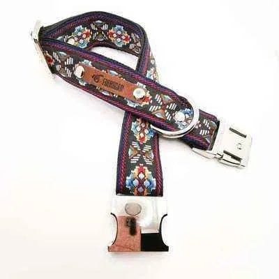 Designer Dog Collar with Free Personalisation & Adjustable Size-19