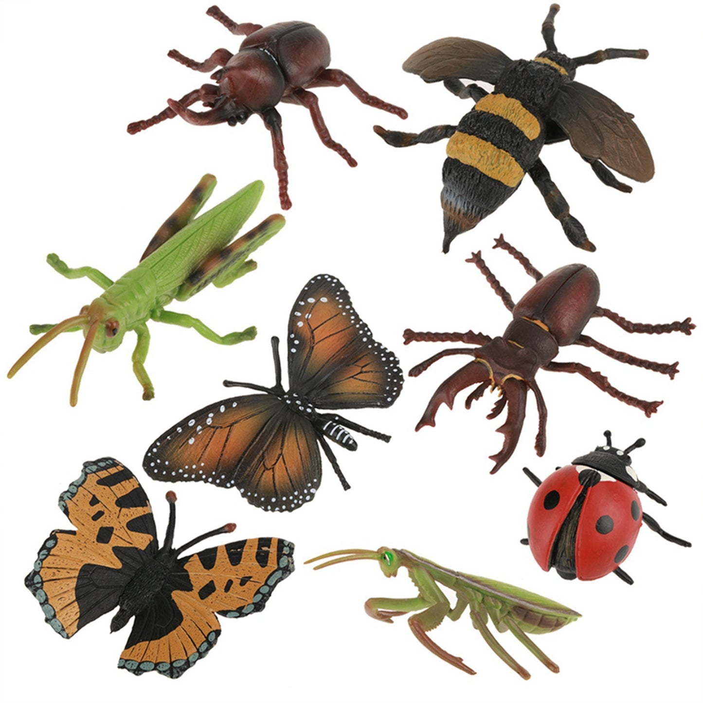 8Pcs/set Plastic 3D Insect Model Kit Baby Children Educational Toys Photography Props