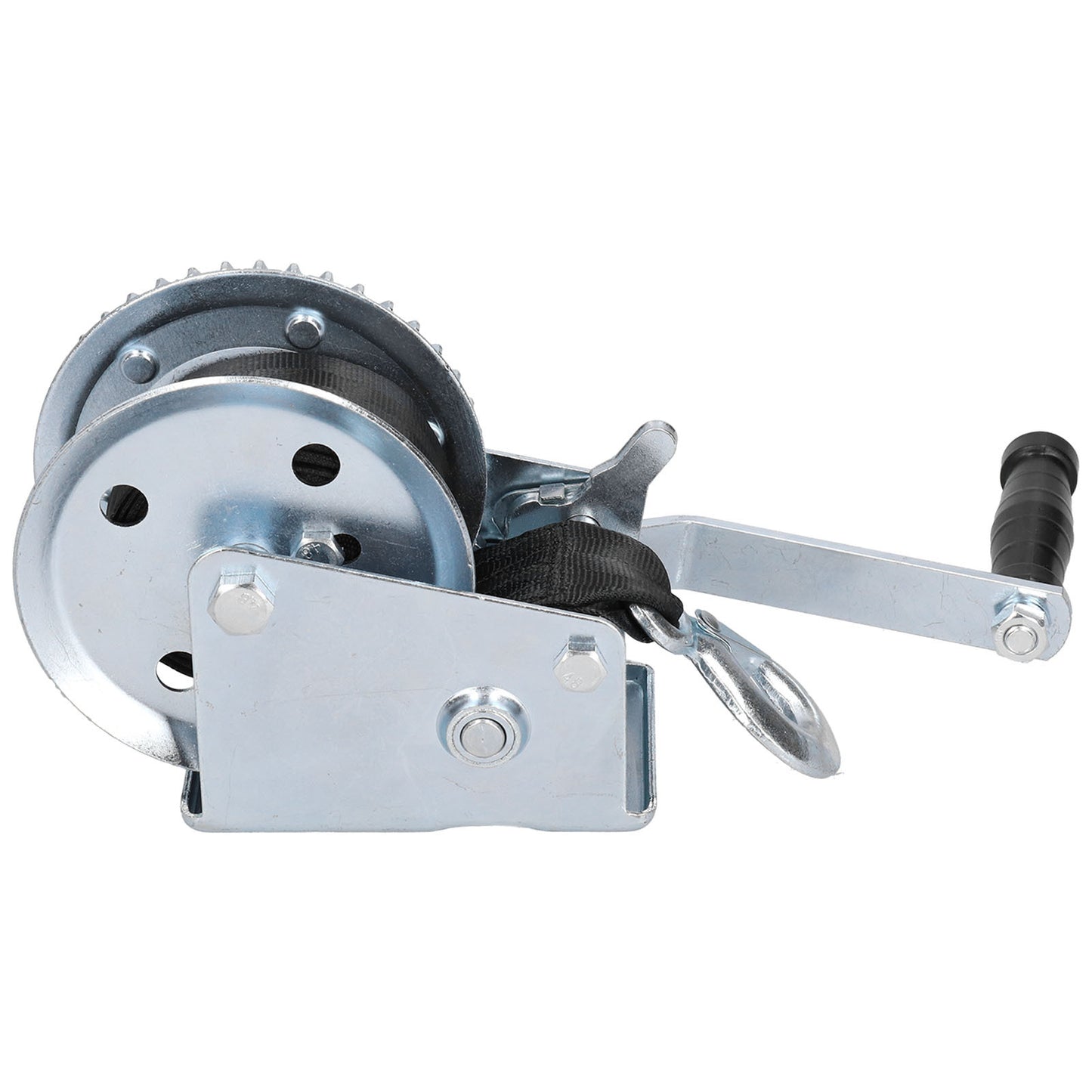 1200LBS Heavy Duty Winch with 8M Strap Hand Crank Cable Gear Winch for Boat Trailer