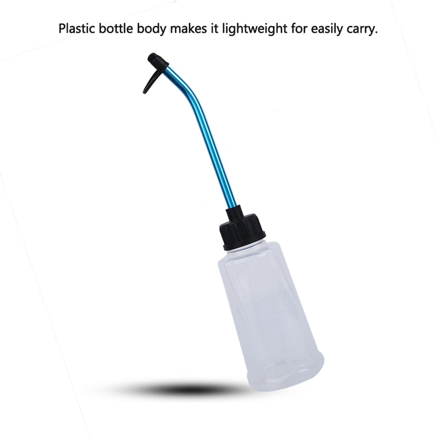 Nitro Engine Fuel Filler Refill Bottle with Aluminum Alloy Straw for RC Model Car 250ML White