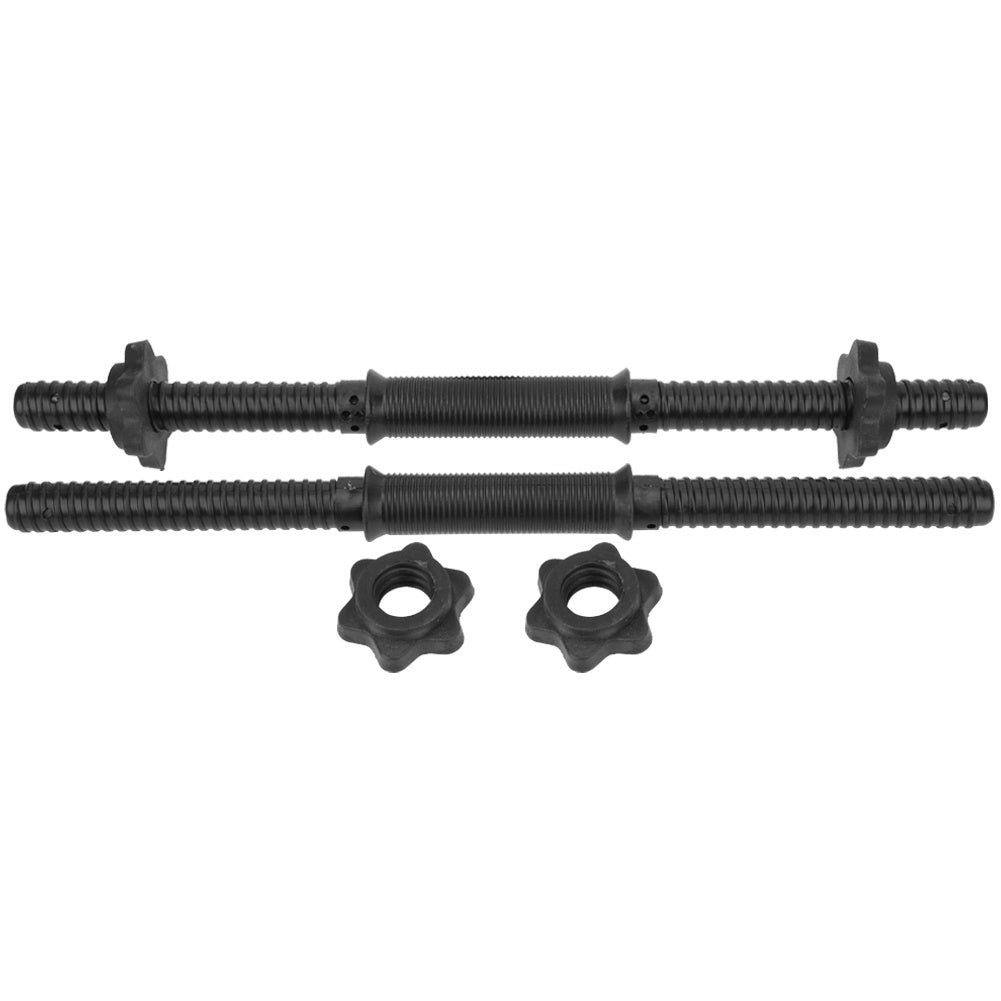 (2Pcs/Set) Gym Home Training Dumbbell Bars Weight Lifting Handles with 4 Spinlock Collar