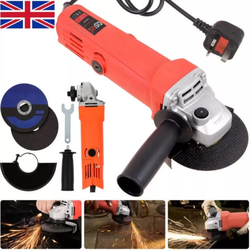 ELECTRIC ANGLE GRINDER 1200W CUTTING GRINDING SANDING POWER TOOL 115mm 230V UK