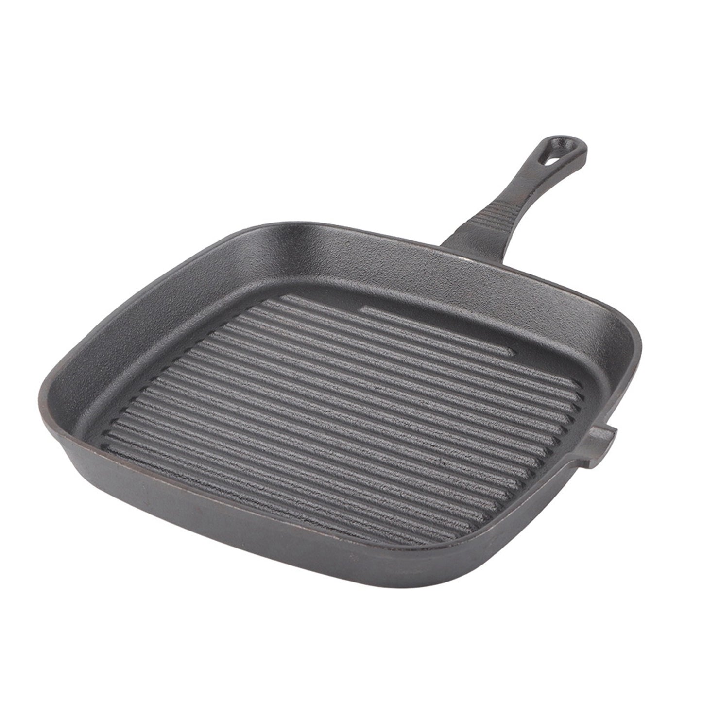 Cast Iron Steak Frying Pan Food Meals Gas Induction Cooker Cooking Pot Kitchen Cookware