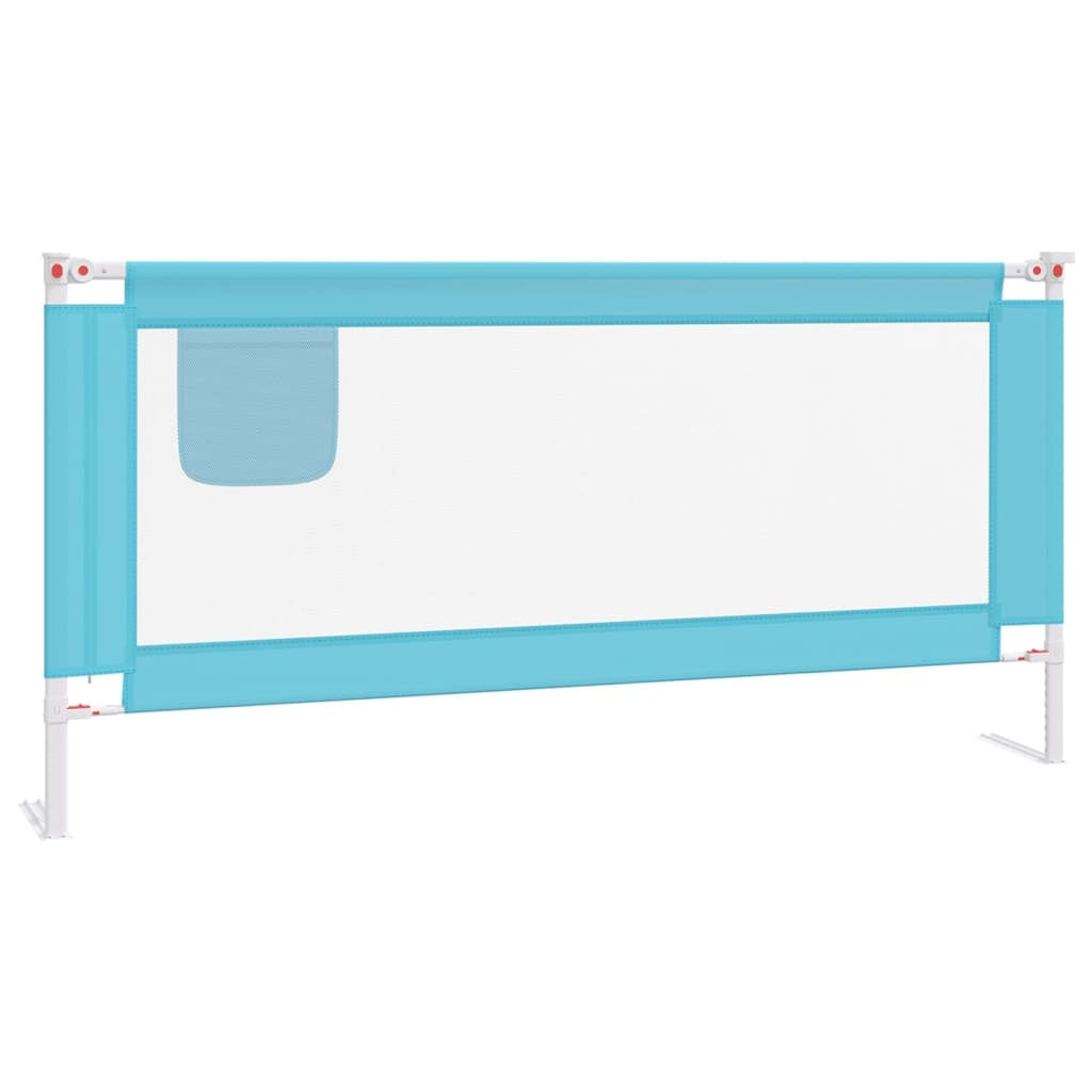 vidaXL Toddler Safety Bed Rail Blue 190x25 cm Fabric