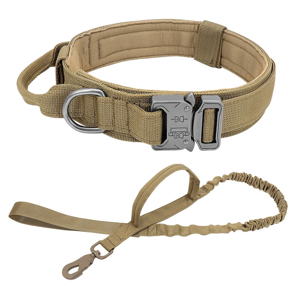 Nylon Tactical Dog Harness, Collar & Leash-16