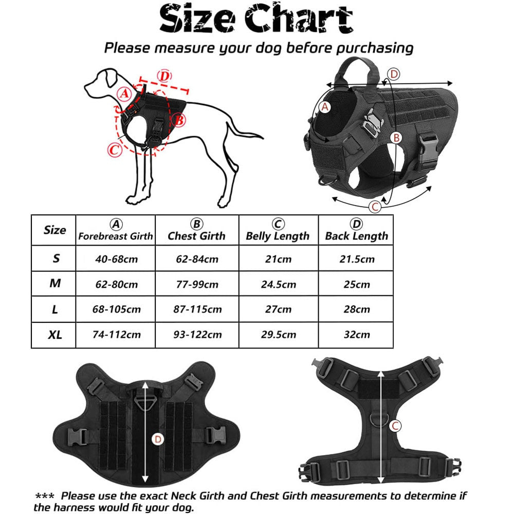 Military Dog Harness And Leash Kits-1