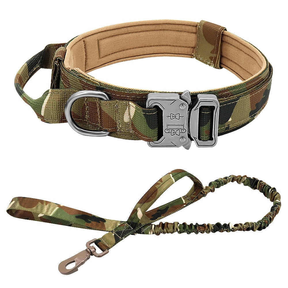 Nylon Tactical Dog Harness, Collar & Leash-14