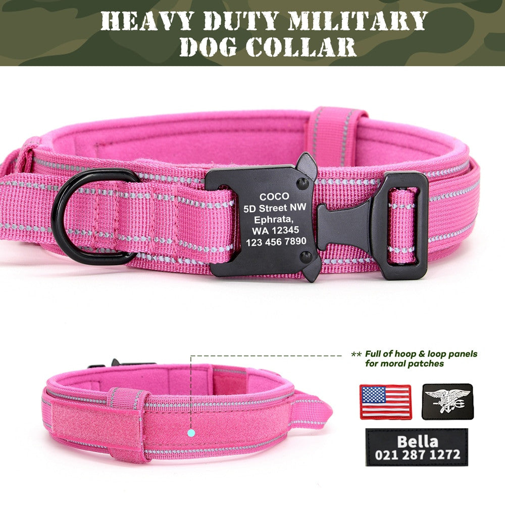 Personalized Military Tactical Dog Collar-1