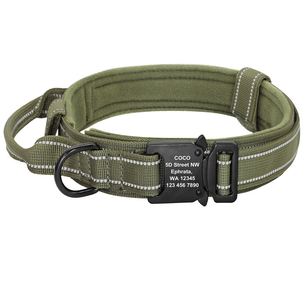 Personalized Military Tactical Dog Collar-7