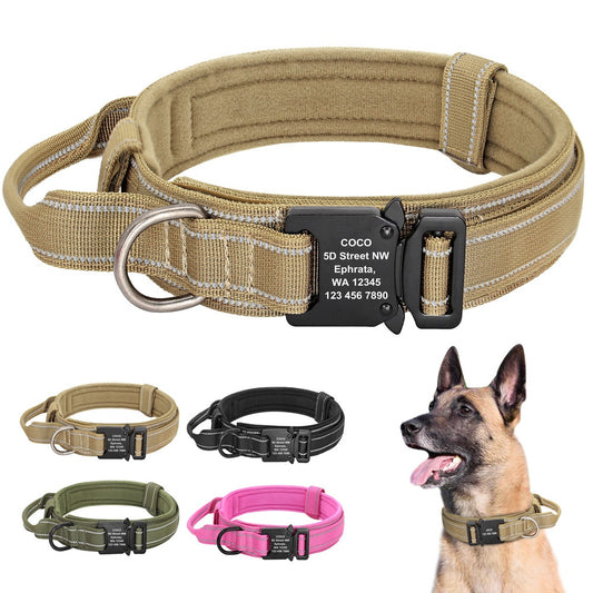 Personalized Military Tactical Dog Collar-0