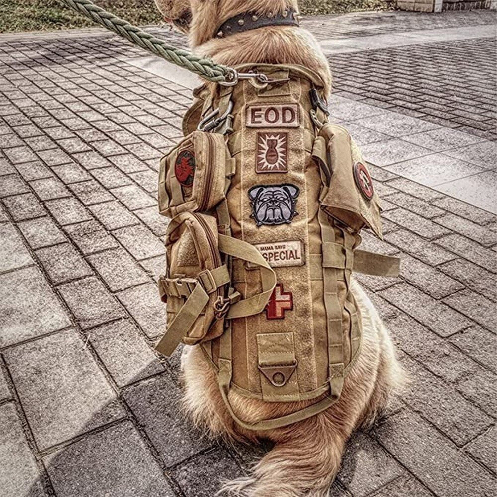 Tactical Dog Backpack Harness-3