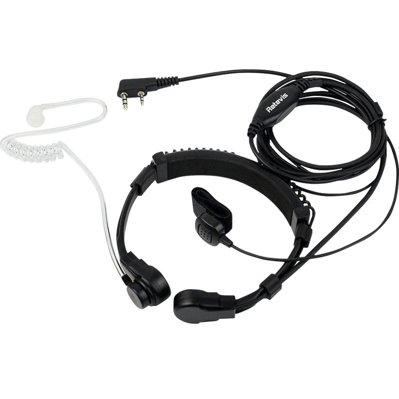 Covert Tube Finger PTT Earpiece 2 pin-2