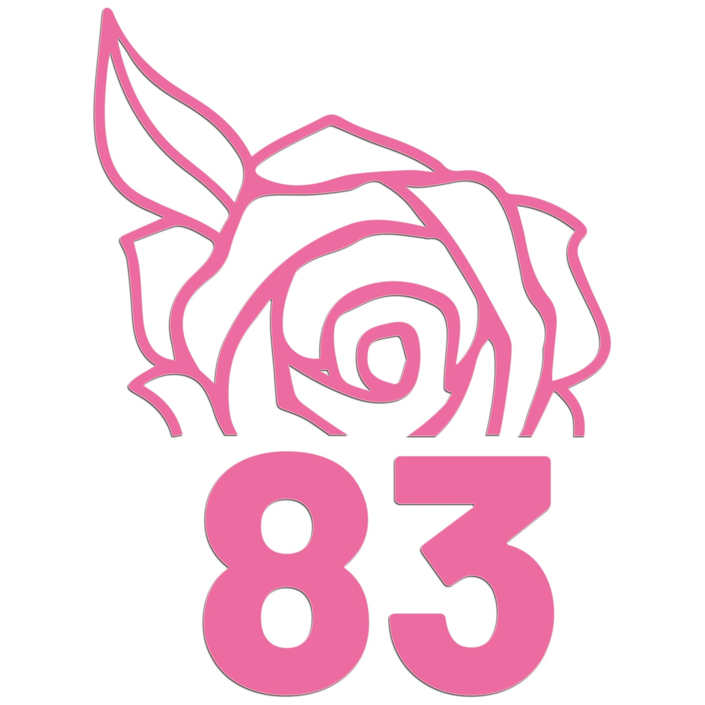 Wheelie Bin Caddy Recycle Home Decor Rose House Number Sticker Label-3