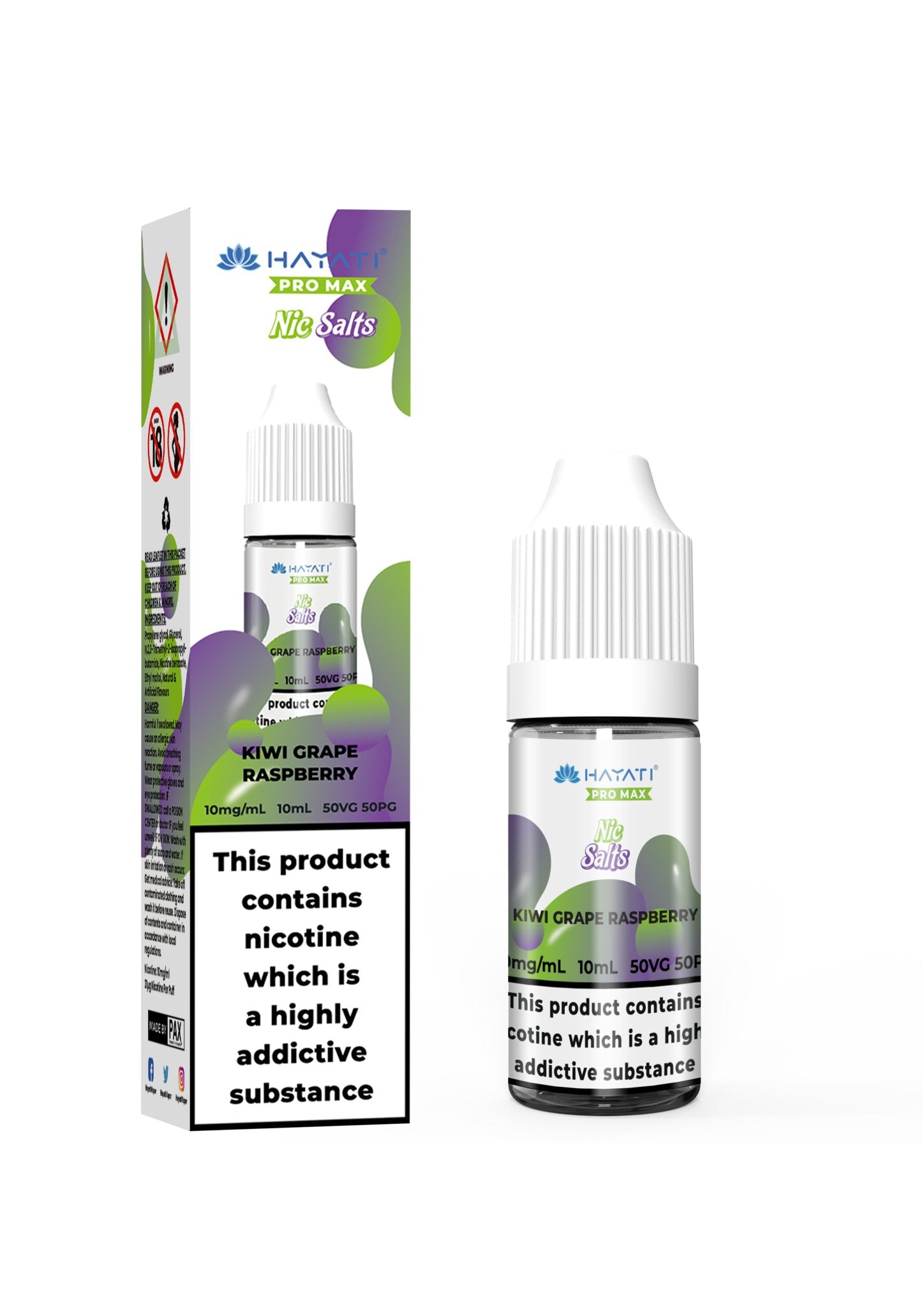 Hayati Crystal Pro Max Vape Nic Salts 10ml-18