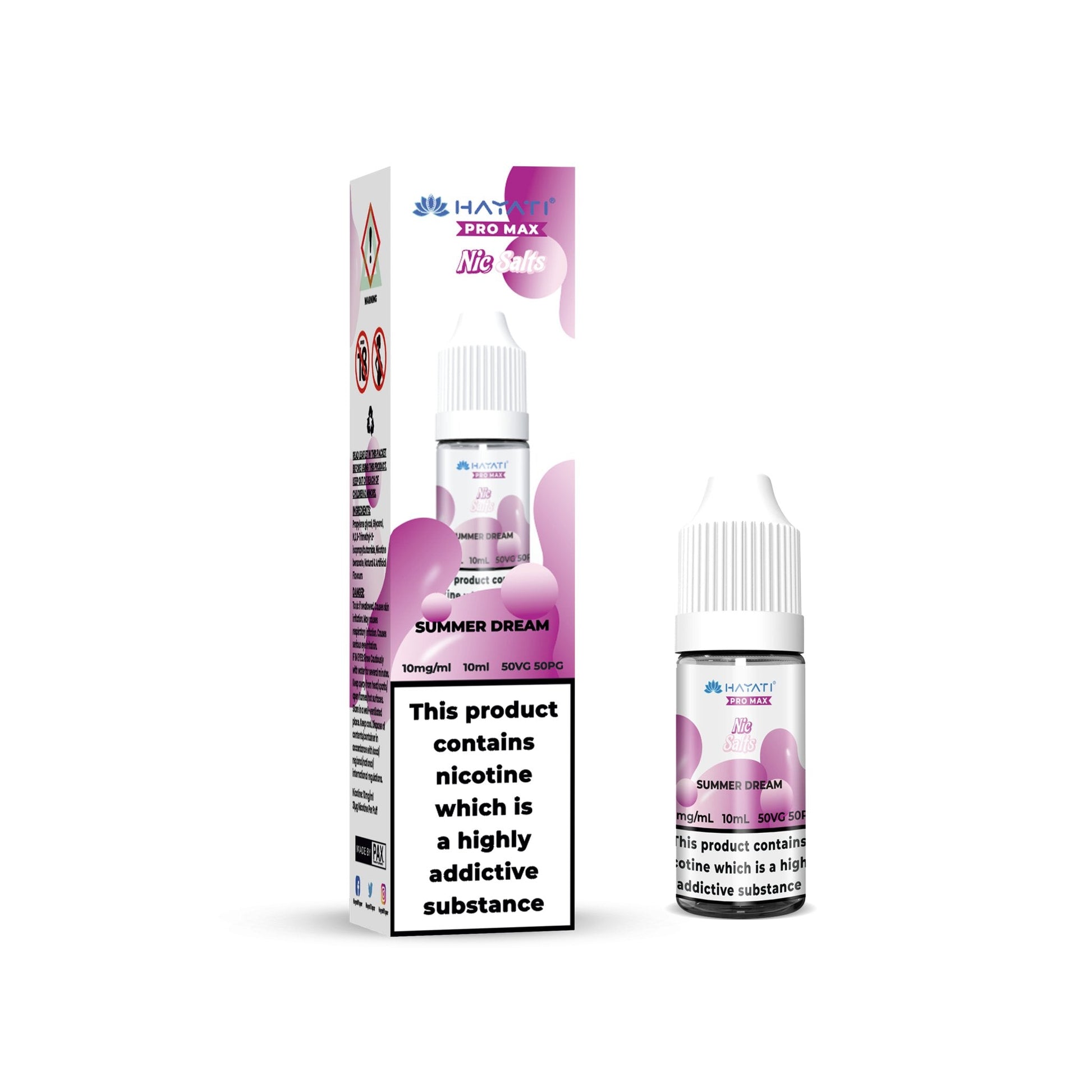 Hayati Crystal Pro Max Vape Nic Salts 10ml-11