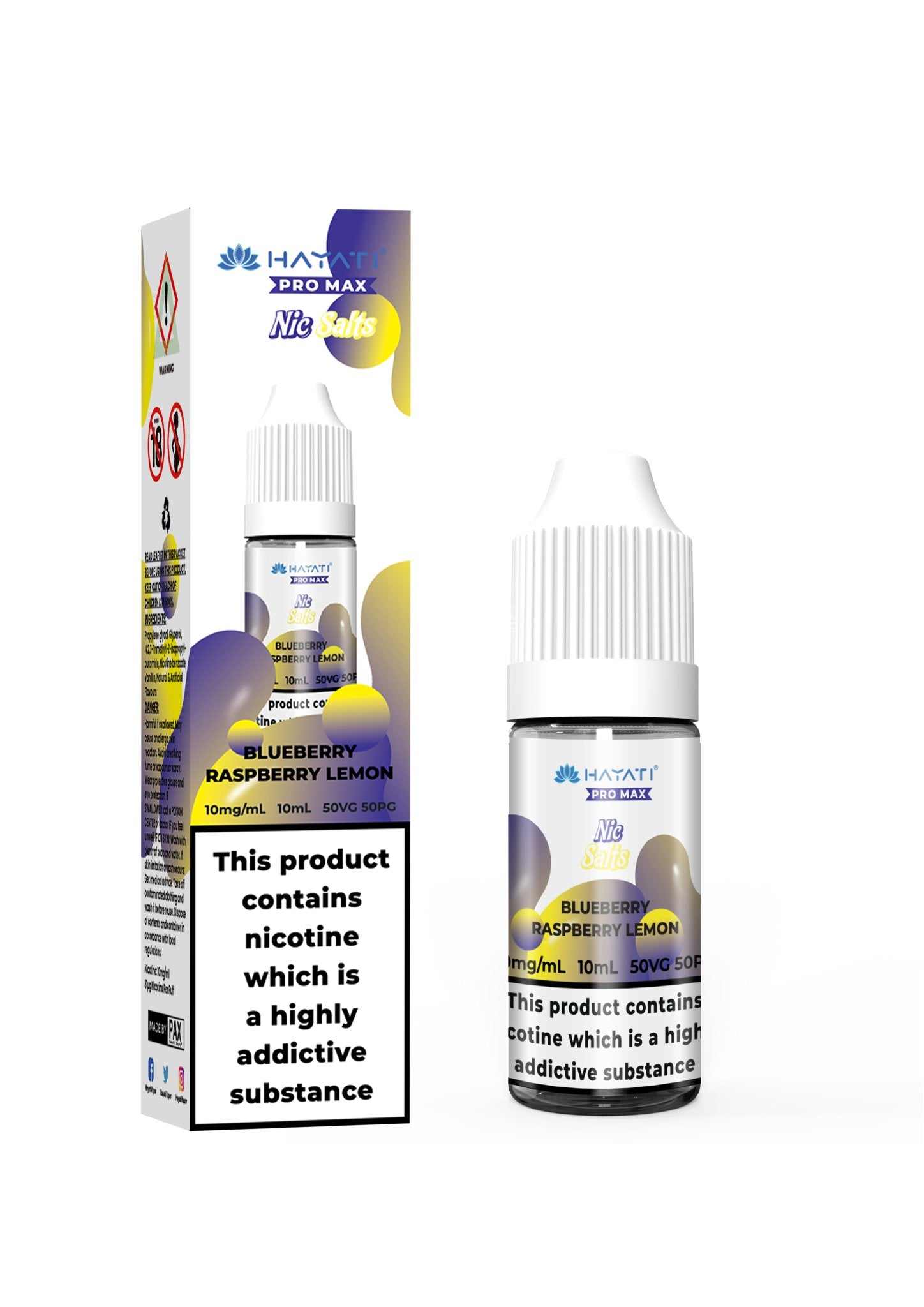 Hayati Crystal Pro Max Vape Nic Salts 10ml-12