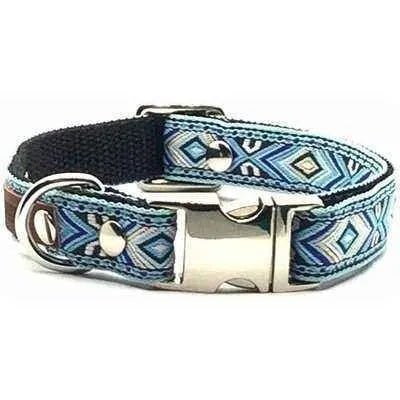 Luxury Bespoke Cotton Dog Collar & Leash Set-1