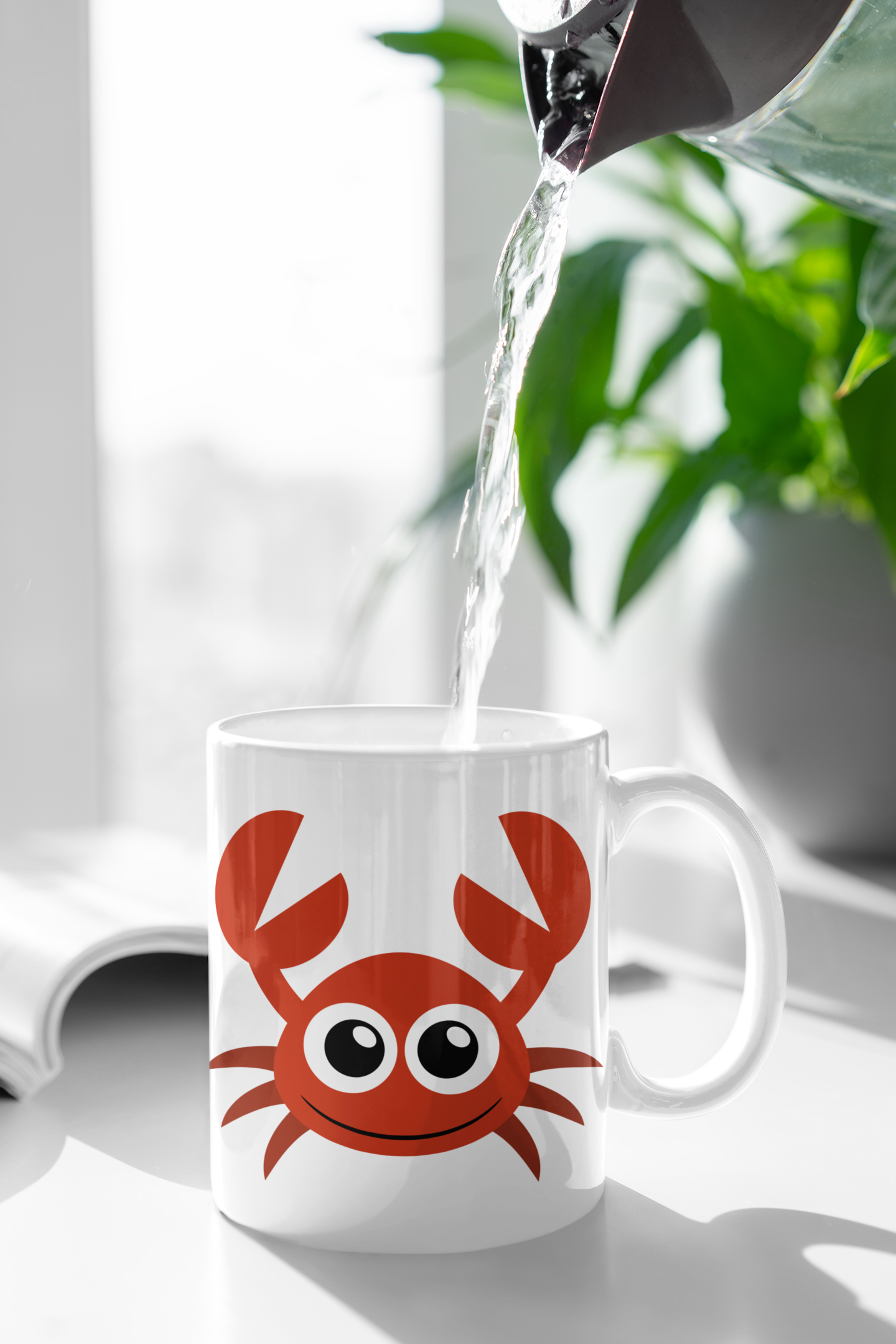 Adorable Crab Sea Animal Personalised Your Name Gift Mug-1