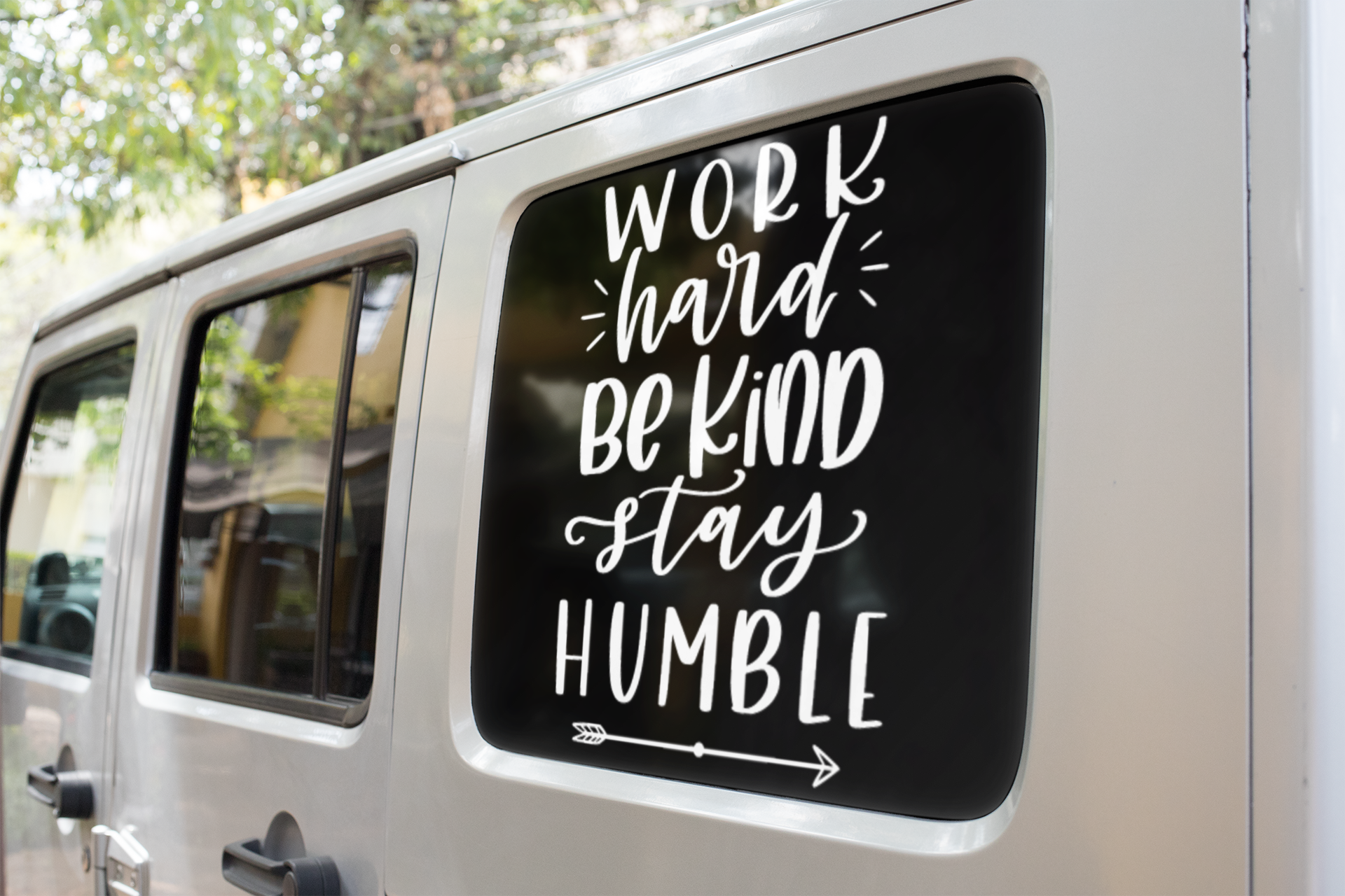 Work Hard Be Kind Stay Humble Inspirational Sticker-1