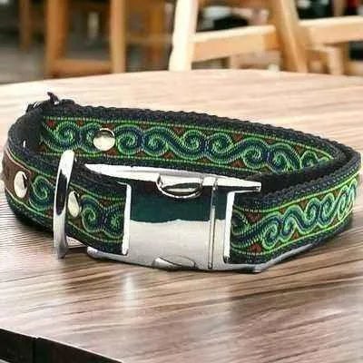 Personalised Cotton Dog Collar for Medium Breeds-0