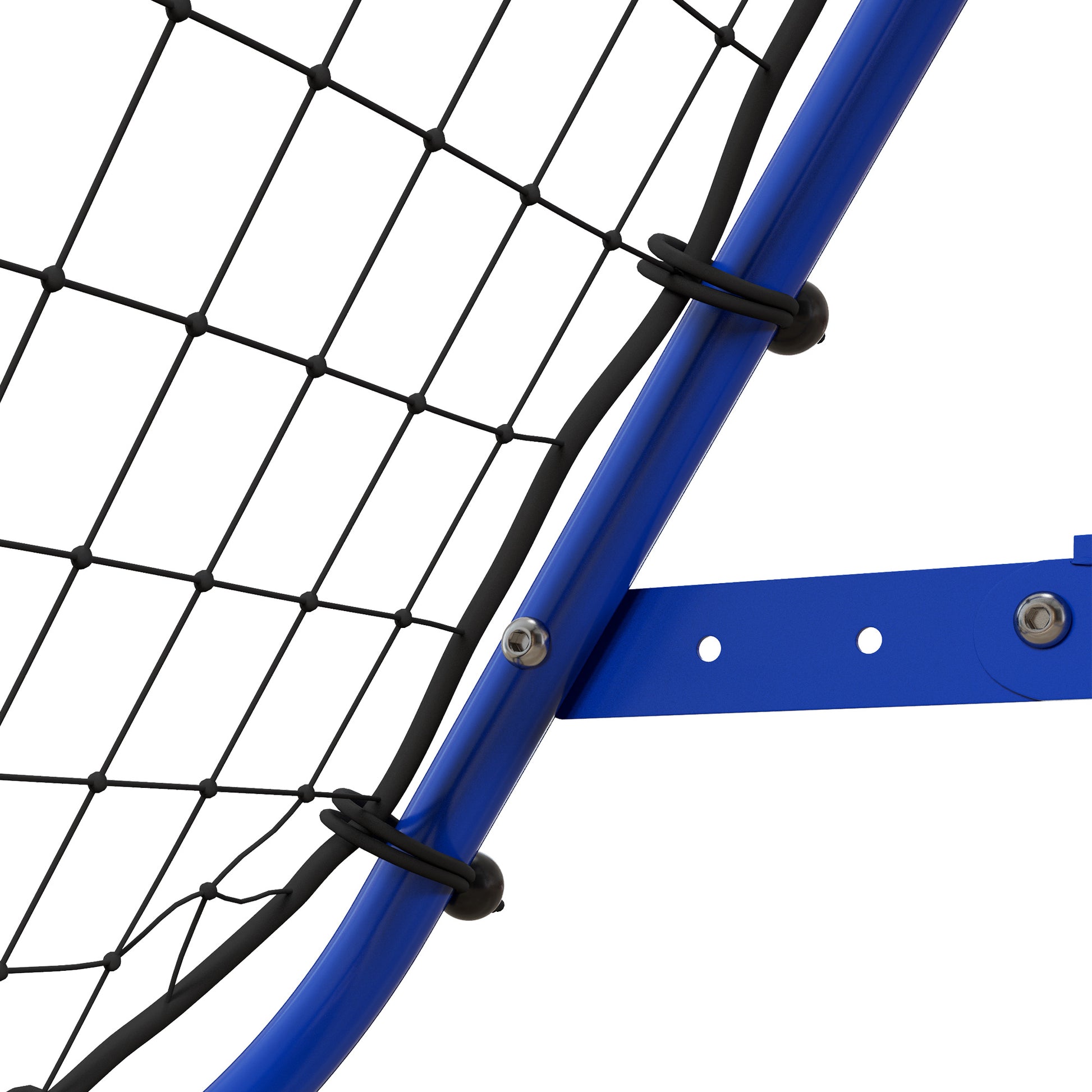 Blue Rebounder Net: Adjustable Kickback Target Goal for Teens Adults Training by HOMCOM-7