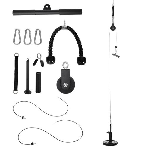 Cable Pulley System, Lat Pull Down System with DIY Loading Weight Pin