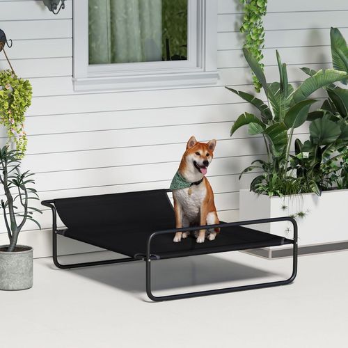 PawHut Raised Dog Bed with Slope Headrest, for Medium Dogs, 106 x 81 x 33cm