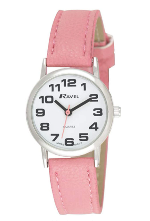 Ravel Women's Classic Pink Leather Strap Watch R0105.13.15LA