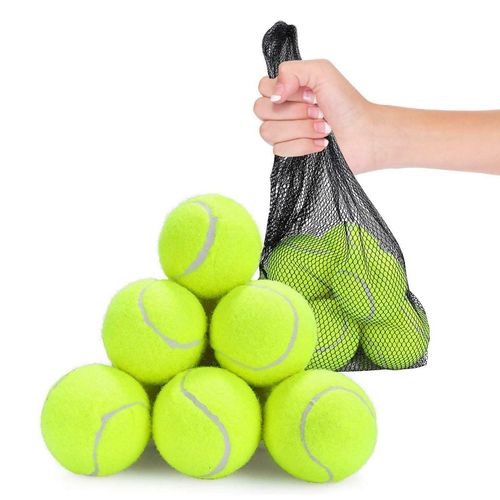 Aspect Practice Tennis Balls, Pressureless Training Exercise Tennis Balls with bag, Soft Rubber Tennis Balls for Beginners, Pack of 24