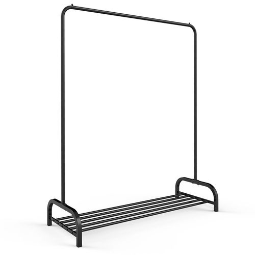 VINSANI BLACK CLOTHES RAIL AND SHOE RACK 0009555 x 2